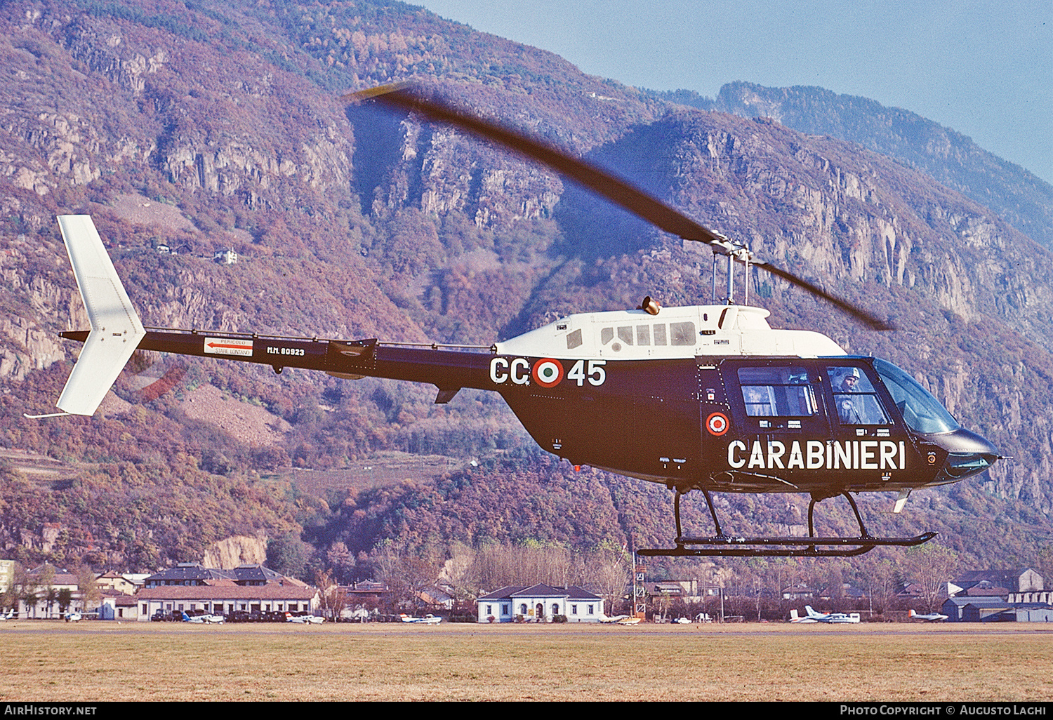 Aircraft Photo of MM80923 | Bell AB-206B-1 JetRanger II | Italy - Carabinieri | AirHistory.net #609009