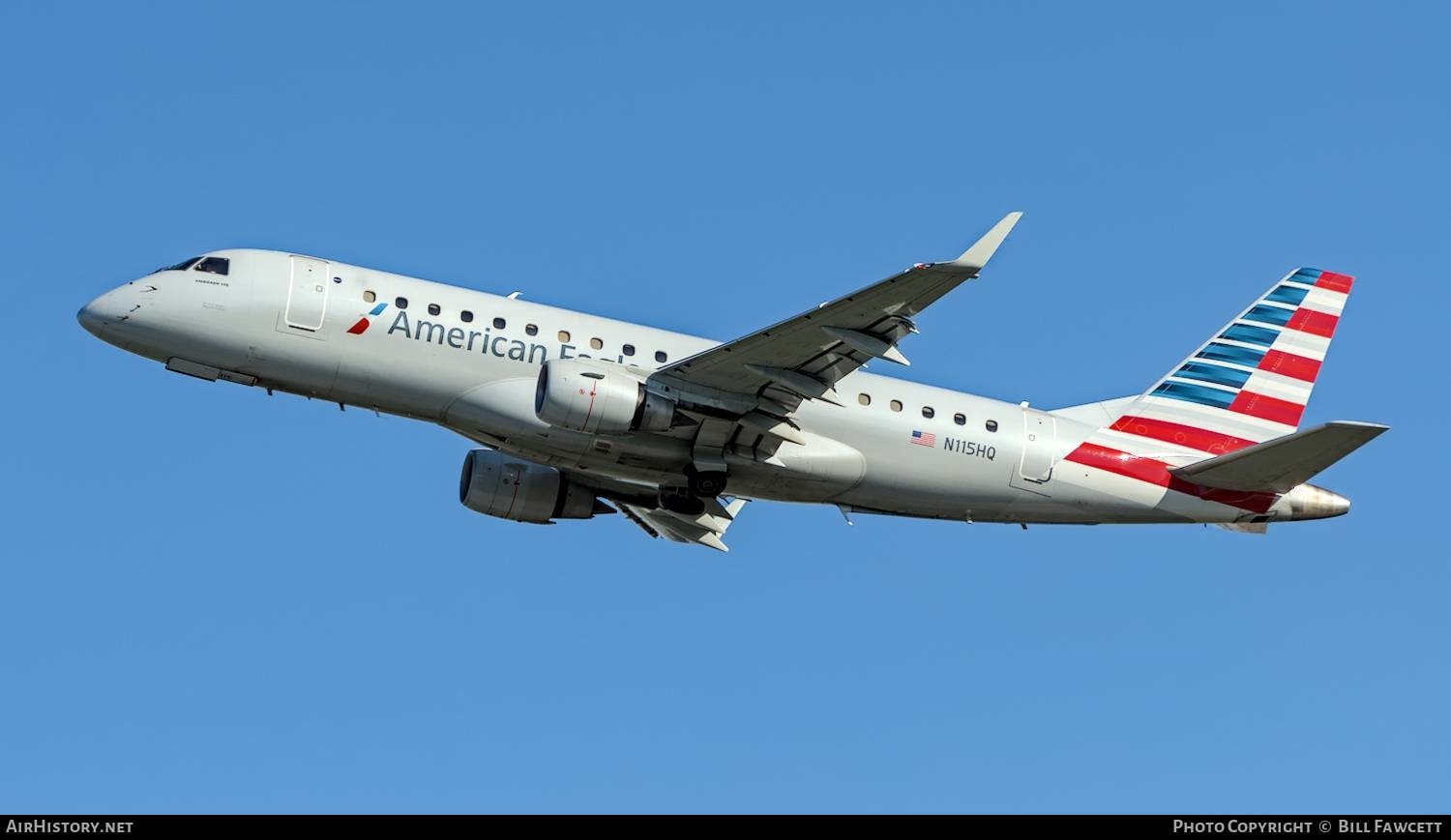 Aircraft Photo of N115HQ | Embraer 175LR (ERJ-170-200LR) | American Eagle | AirHistory.net #609017