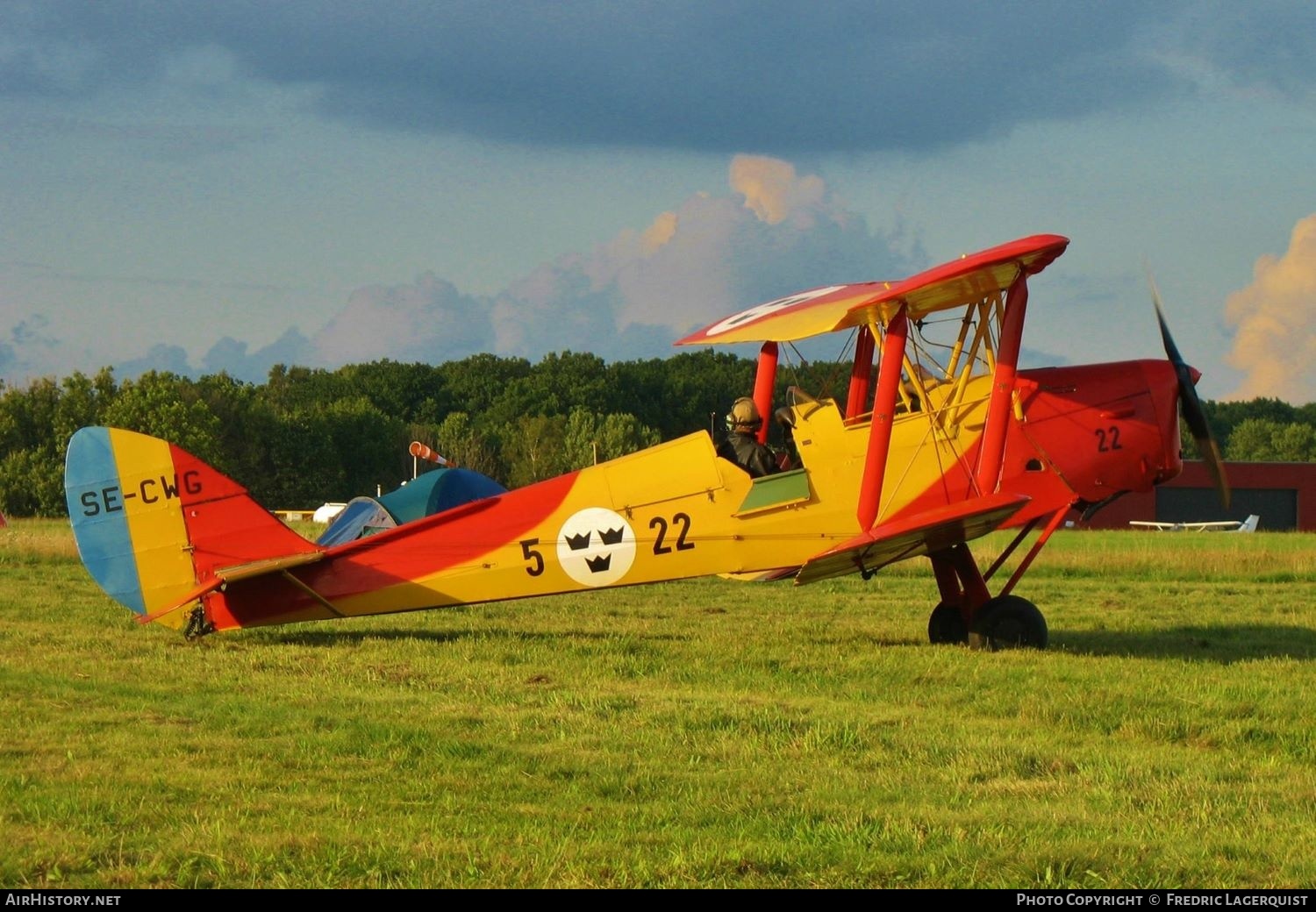 Aircraft Photo of SE-CWG | De Havilland D.H. 82A Tiger Moth | Sweden - Air Force | AirHistory.net #609021