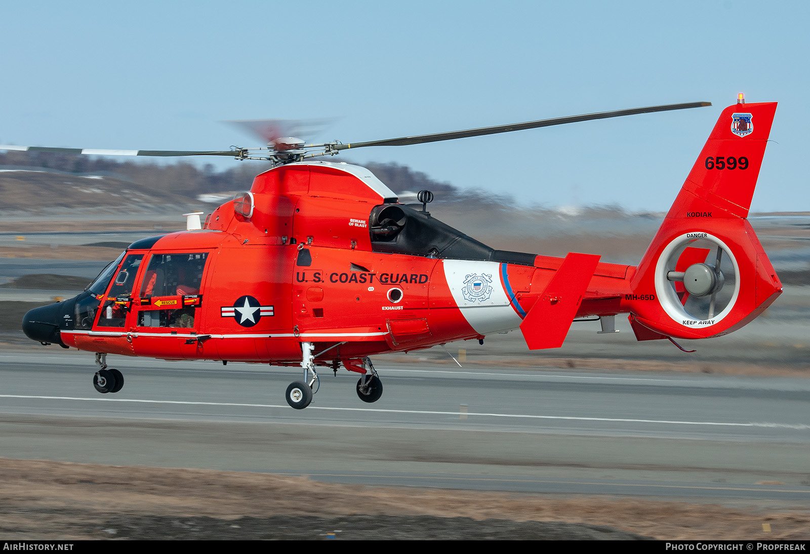 Aircraft Photo of 6599 | Aerospatiale MH-65D Dolphin | USA - Coast Guard | AirHistory.net #609037