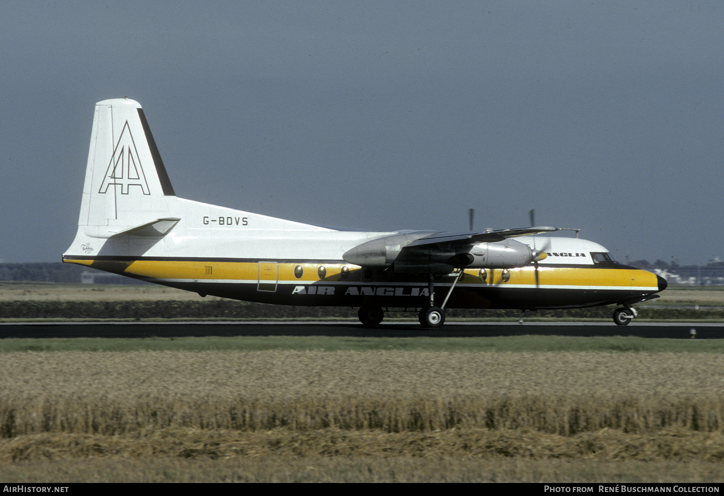 Aircraft Photo of G-BDVS | Fokker F27-200 Friendship | Air Anglia | AirHistory.net #609039