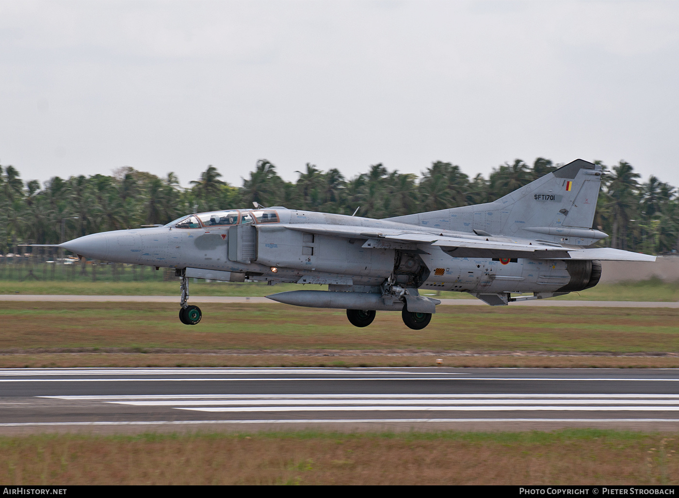 Aircraft Photo of SFT-1701 | Mikoyan-Gurevich MiG-23UB | Sri Lanka - Air Force | AirHistory.net #609098