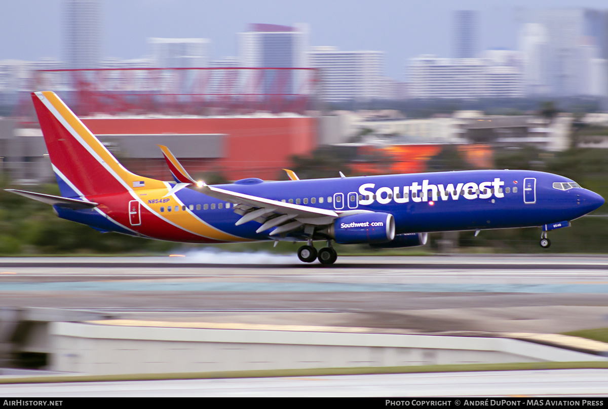 Aircraft Photo of N8548P | Boeing 737-800 | Southwest Airlines | AirHistory.net #609113