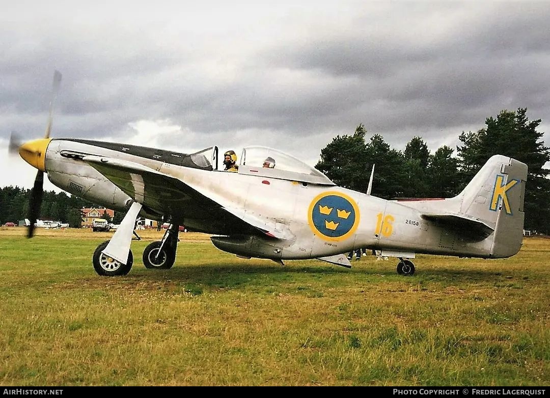 Aircraft Photo of SE-BKG / 26158 | North American P-51D Mustang | Sweden - Air Force | AirHistory.net #609152