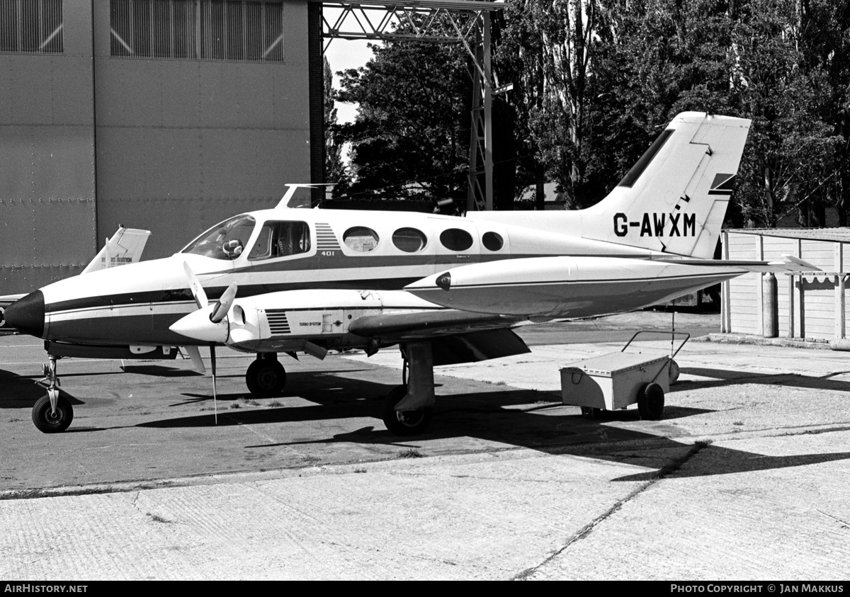 Aircraft Photo of G-AWXM | Cessna 401 | AirHistory.net #609159
