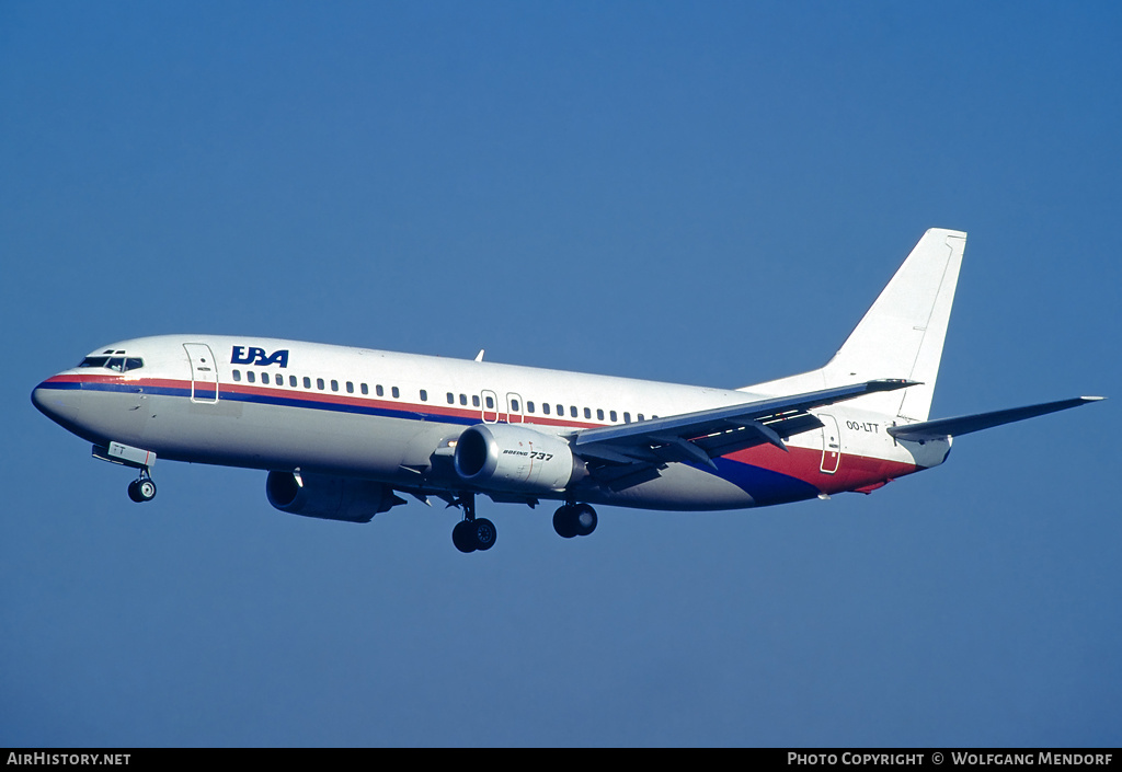 Aircraft Photo of OO-LTT | Boeing 737-4Q8 | EBA - Eurobelgian Airlines | AirHistory.net #609179