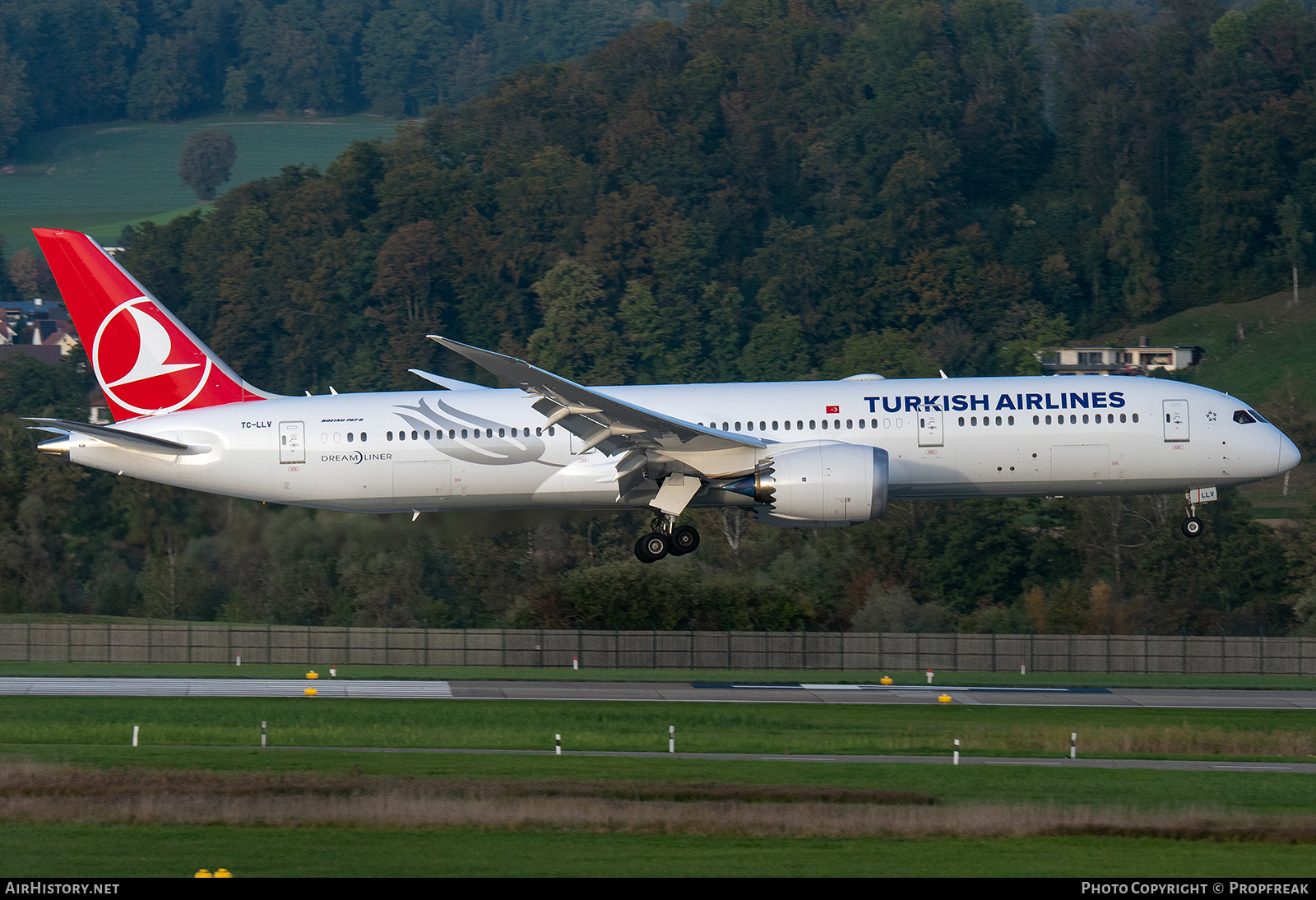 Aircraft Photo of TC-LLV | Boeing 787-9 Dreamliner | Turkish Airlines | AirHistory.net #609186
