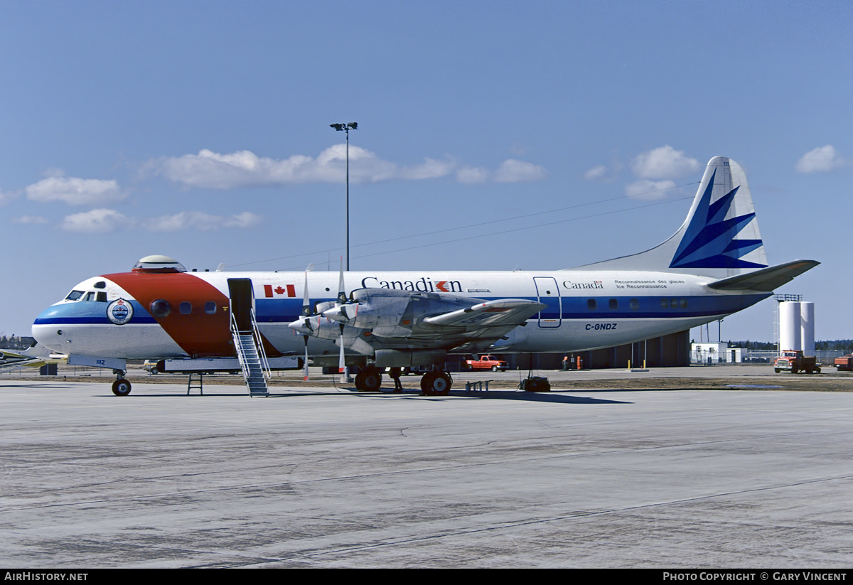 Aircraft Photo of C-GNDZ | Lockheed L-188C(IR) Electra | Canadian Airlines | AirHistory.net #609202