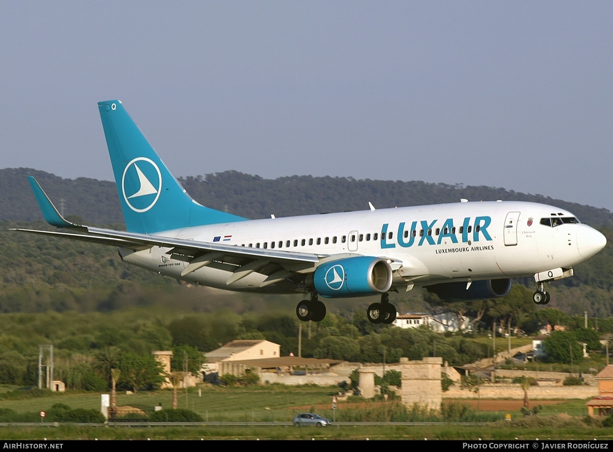 Aircraft Photo of LX-LGQ | Boeing 737-7C9 | Luxair | AirHistory.net #609205