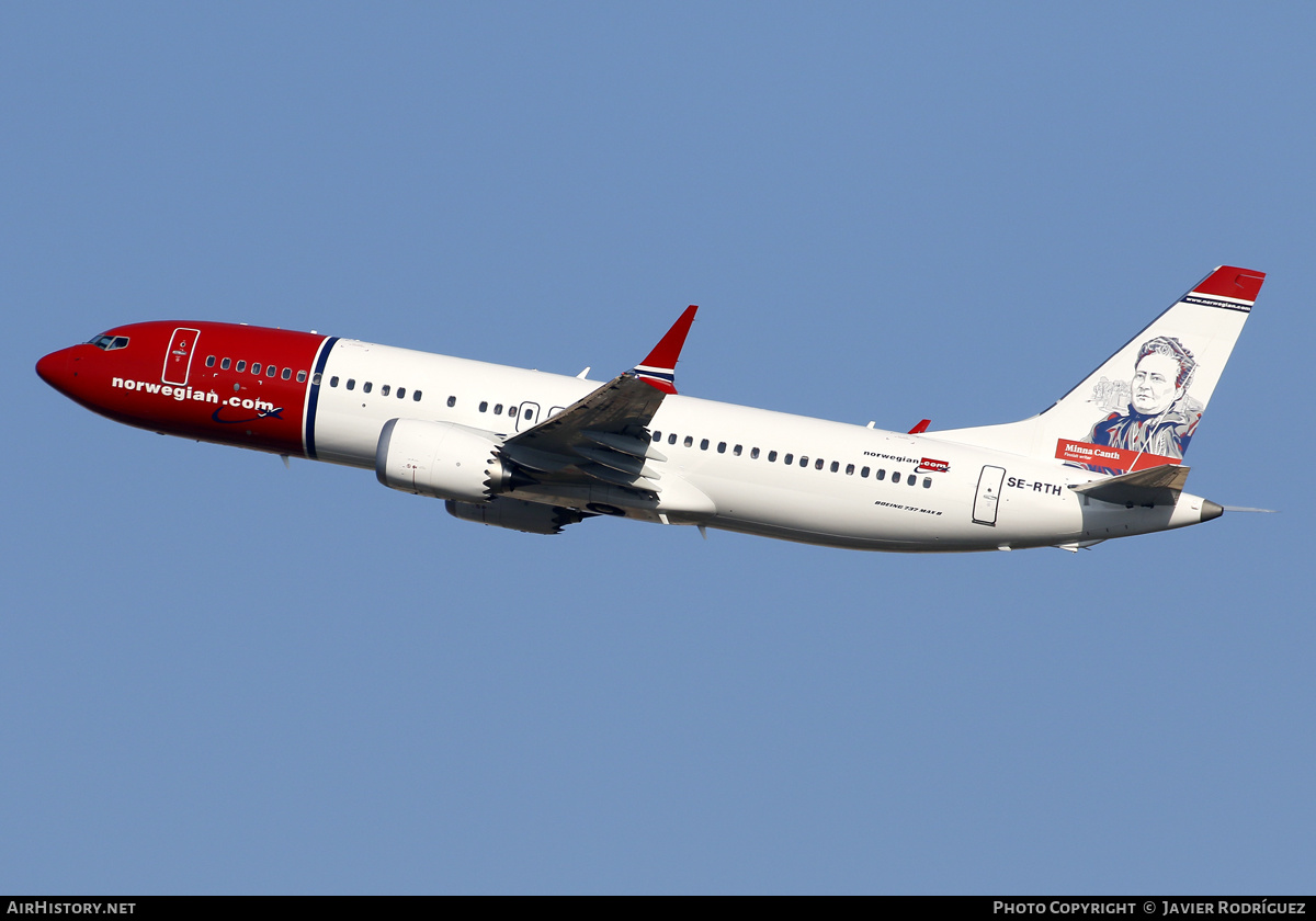 Aircraft Photo of SE-RTH | Boeing 737-8 Max 8 | Norwegian | AirHistory.net #609233