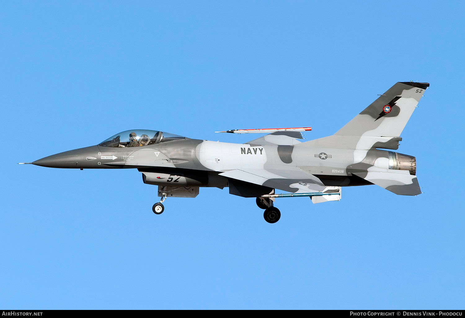 Aircraft Photo of 920408 | Lockheed F-16A Fighting Falcon | USA - Navy | AirHistory.net #609350