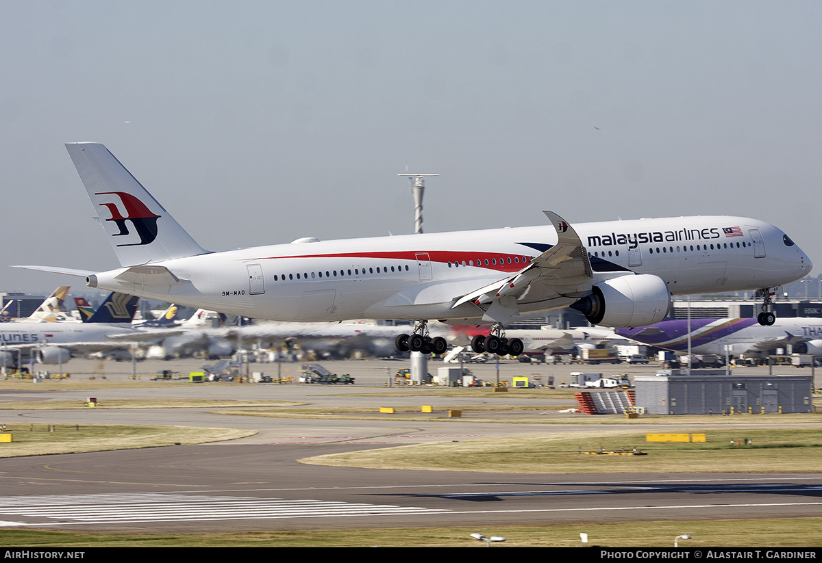 Aircraft Photo of 9M-MAD | Airbus A350-941 | Malaysia Airlines | AirHistory.net #609353