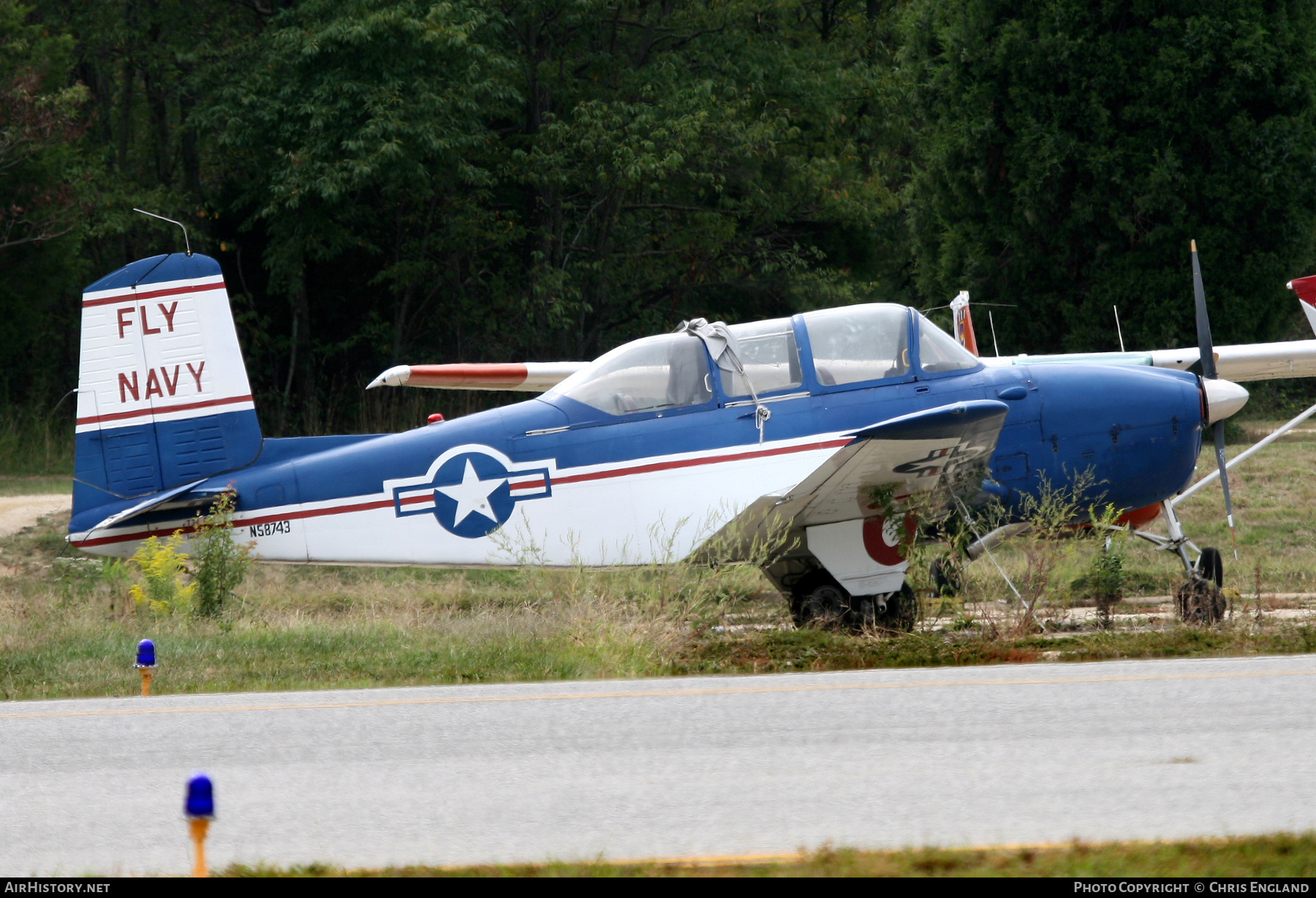 Aircraft Photo of N58743 | Beech D45 Mentor | USA - Navy | AirHistory.net #609375