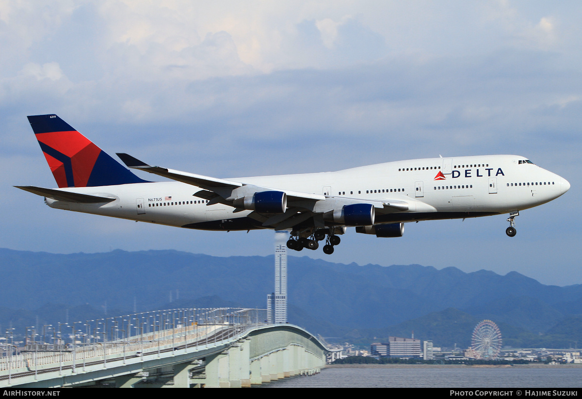 Aircraft Photo of N671US | Boeing 747-451 | Delta Air Lines | AirHistory.net #609405