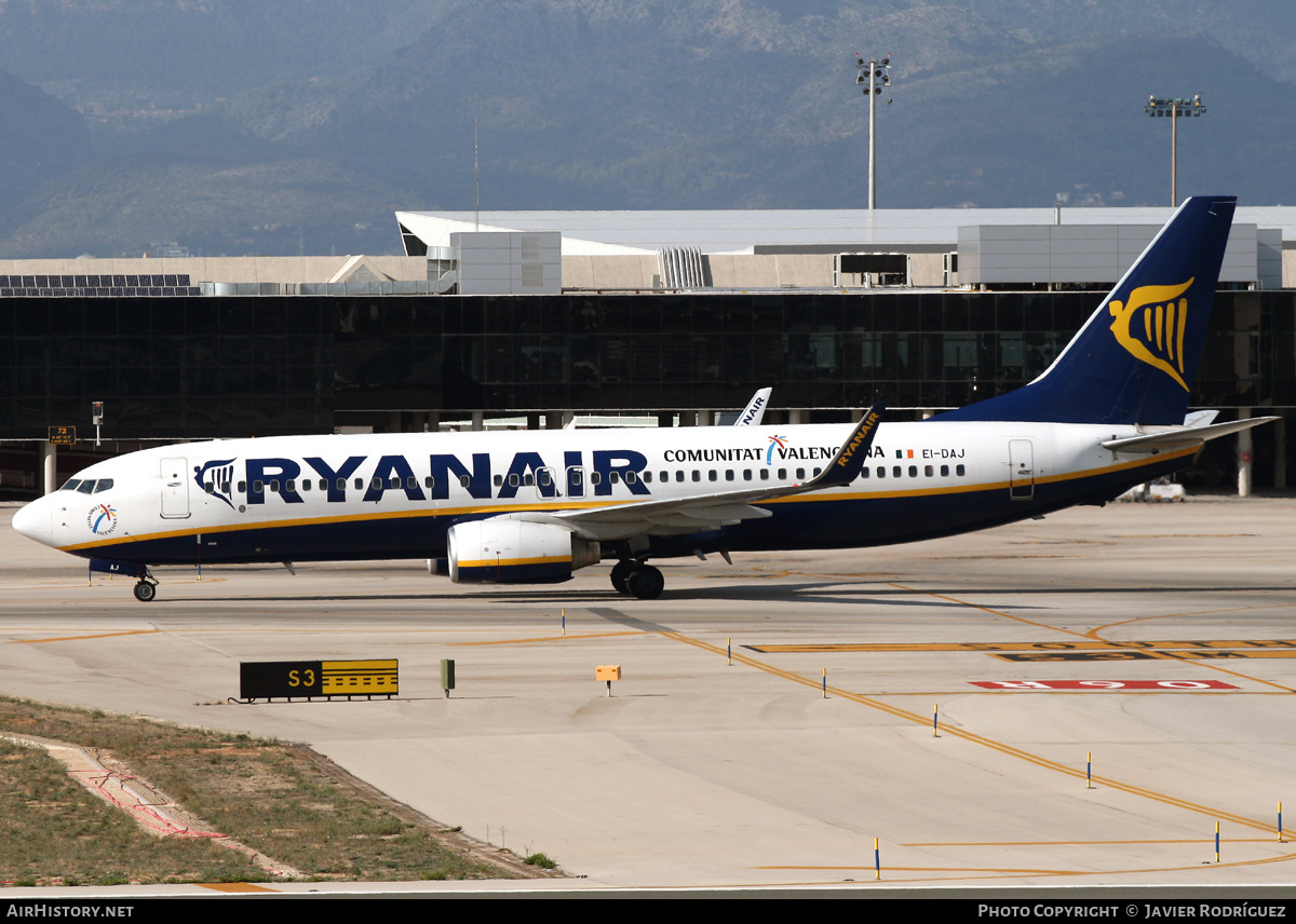 Aircraft Photo of EI-DAJ | Boeing 737-8AS | Ryanair | AirHistory.net #609418