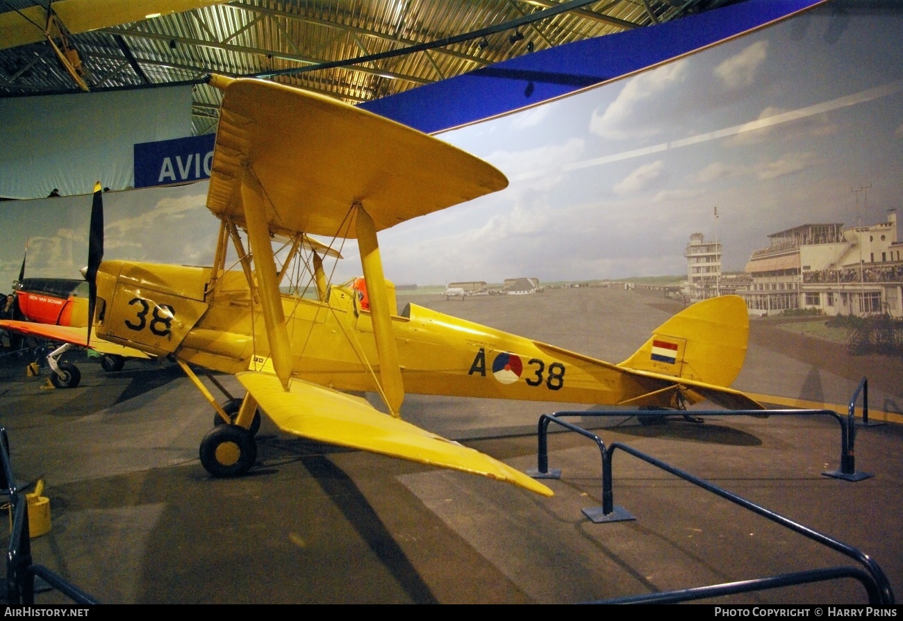 Aircraft Photo of A-38 | De Havilland D.H. 82A Tiger Moth II | Netherlands - Air Force | AirHistory.net #609470