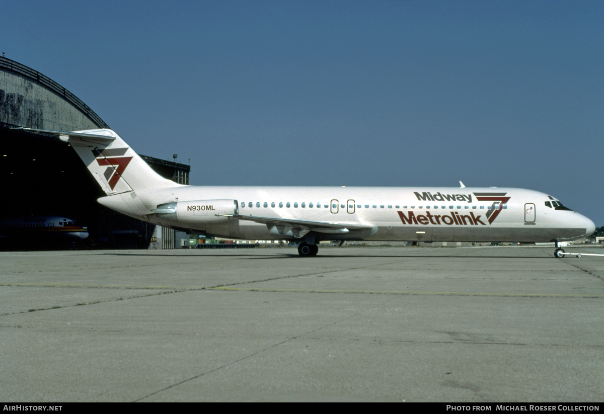 Aircraft Photo of N930ML | McDonnell Douglas DC-9-31 | Midway Metrolink | AirHistory.net #609485