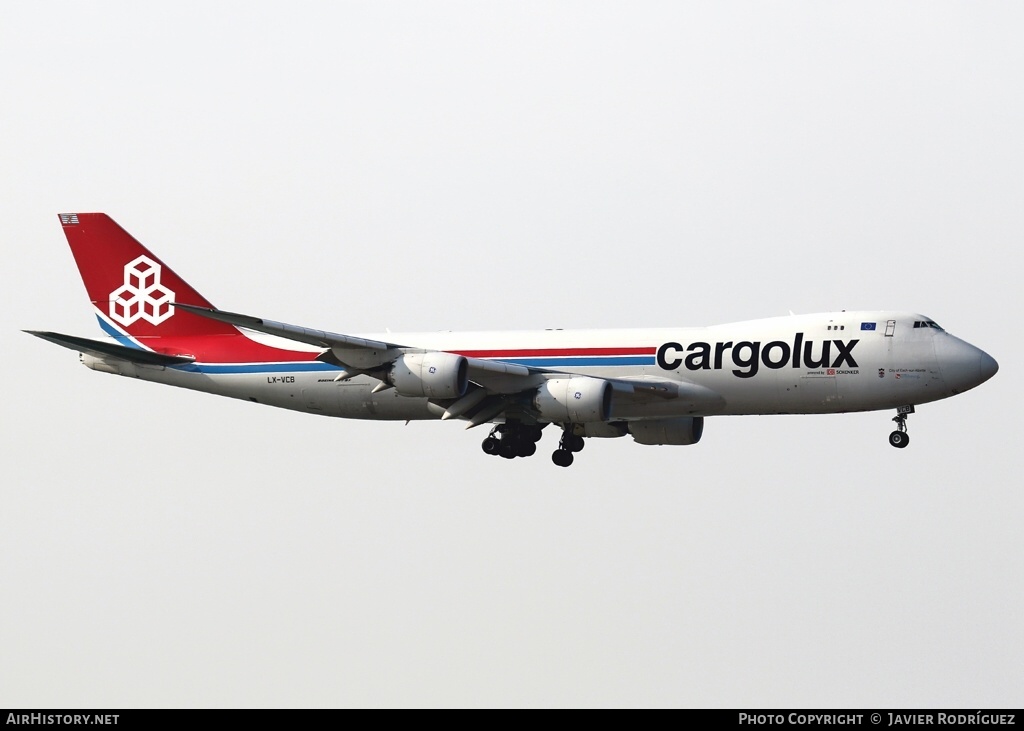 Aircraft Photo of LX-VCB | Boeing 747-8R7F/SCD | Cargolux | AirHistory.net #609490