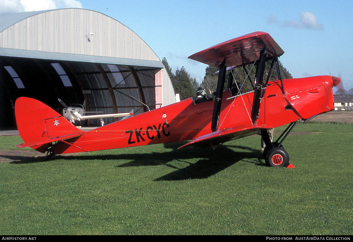 Aircraft Photo of ZK-CYC | De Havilland D.H. 82A Tiger Moth | AirHistory.net #609525