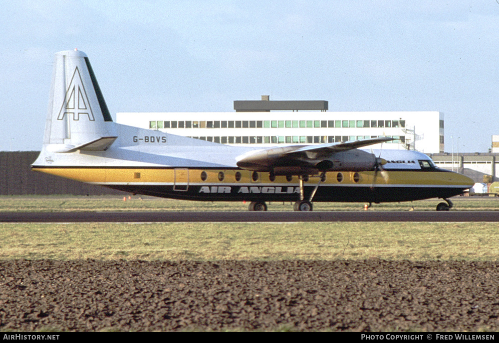 Aircraft Photo of G-BDVS | Fokker F27-200 Friendship | Air Anglia | AirHistory.net #609543