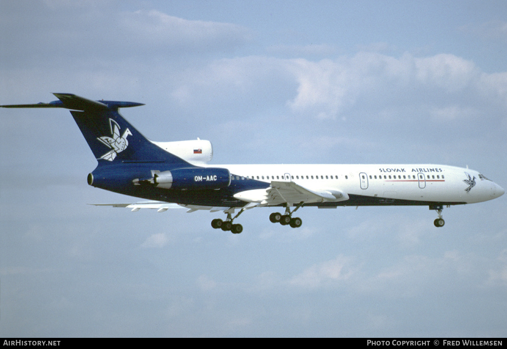 Aircraft Photo of OM-AAC | Tupolev Tu-154M | Slovak Airlines - Slovenské Aerolínie | AirHistory.net #609552