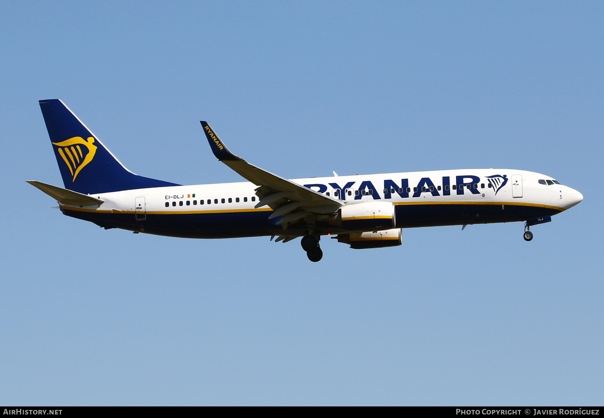 Aircraft Photo of EI-DLJ | Boeing 737-8AS | Ryanair | AirHistory.net #609639