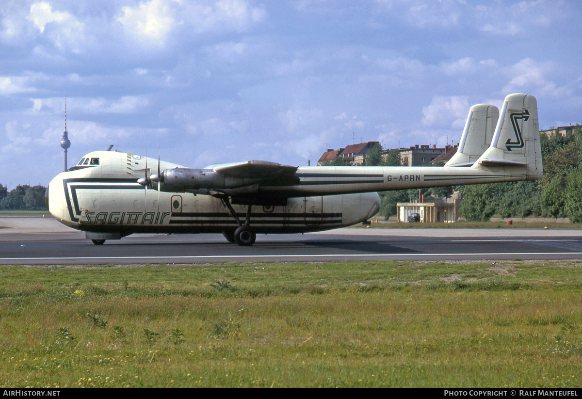 Aircraft Photo of G-APRN | Armstrong Whitworth AW-650 Argosy 102 | Sagittair | AirHistory.net #609659