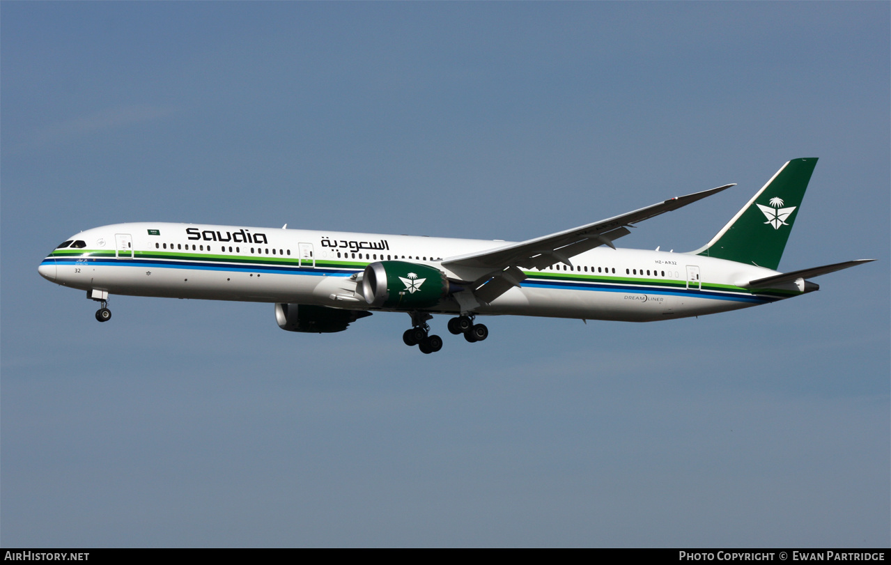 Aircraft Photo of HZ-AR32 | Boeing 787-10 Dreamliner | Saudia - Saudi Arabian Airlines | AirHistory.net #609662