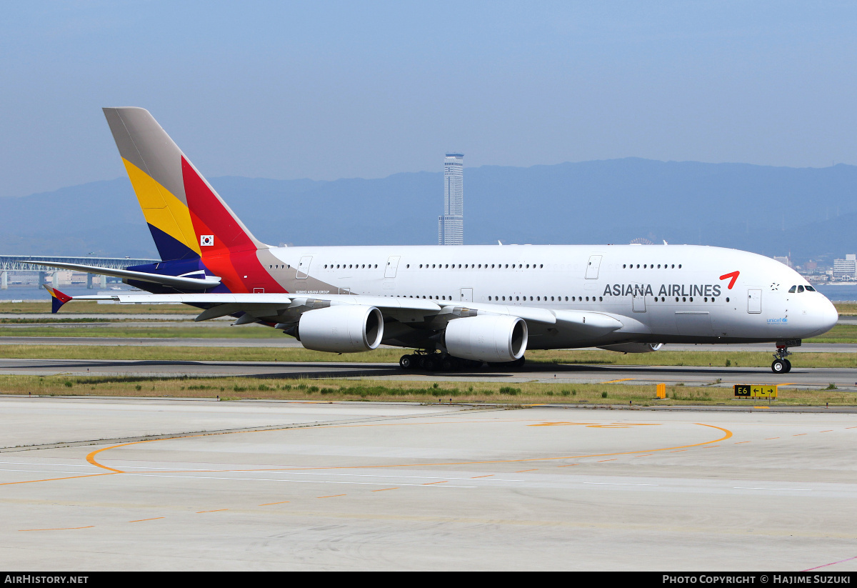 Aircraft Photo of HL7626 | Airbus A380-841 | Asiana Airlines | AirHistory.net #609671