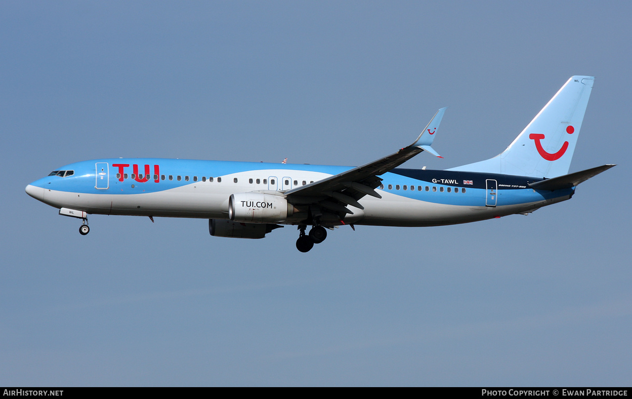 Aircraft Photo of G-TAWL | Boeing 737-8K5 | TUI | AirHistory.net #609673