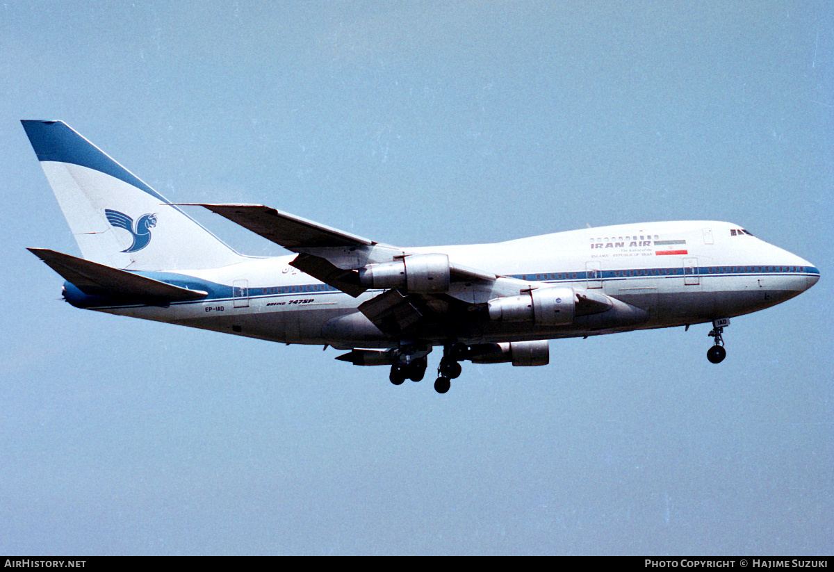 Aircraft Photo of EP-IAD | Boeing 747SP-86 | Iran Air | AirHistory.net #609678