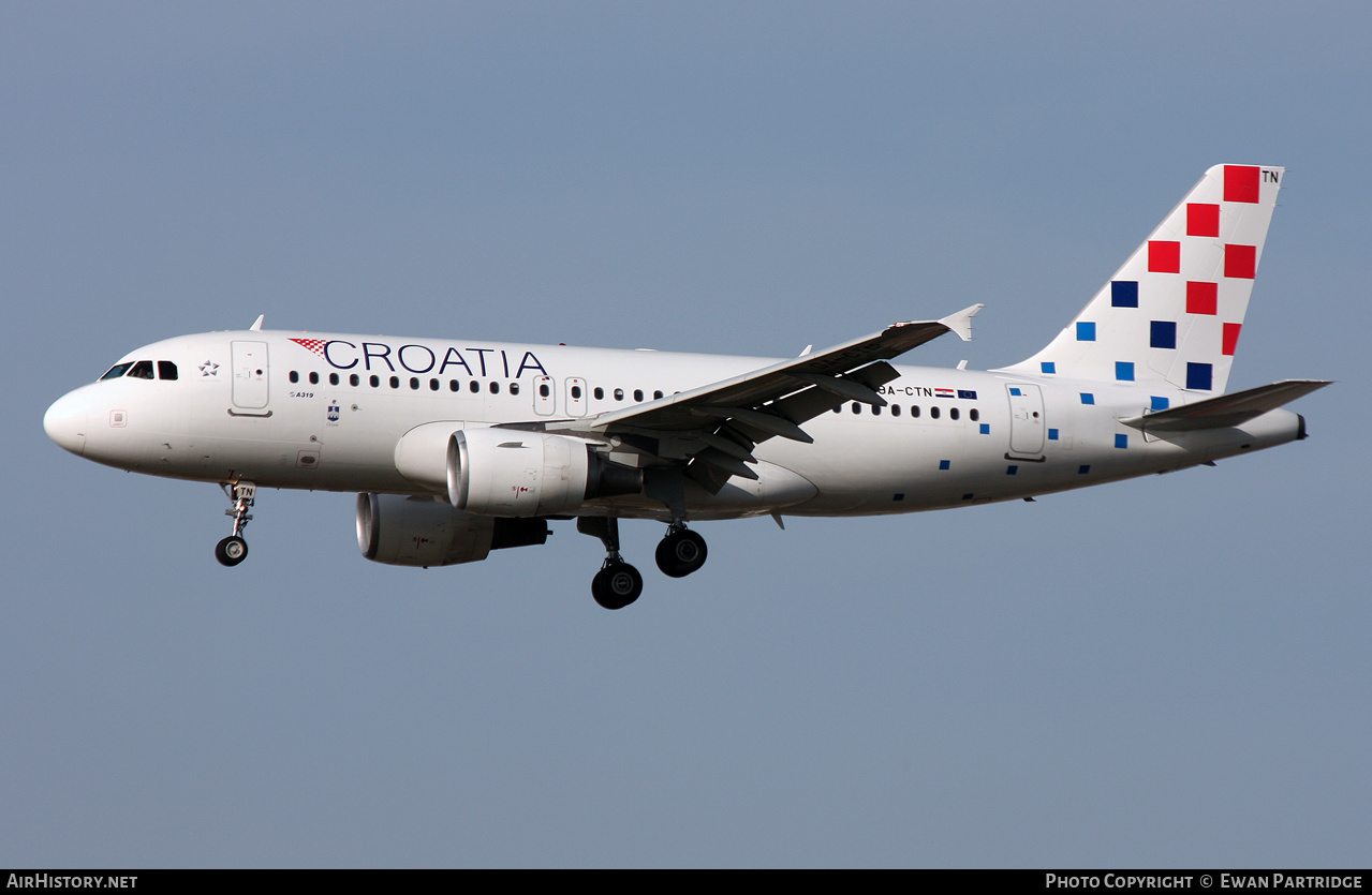 Aircraft Photo of 9A-CTN | Airbus A319-112 | Croatia Airlines | AirHistory.net #609683