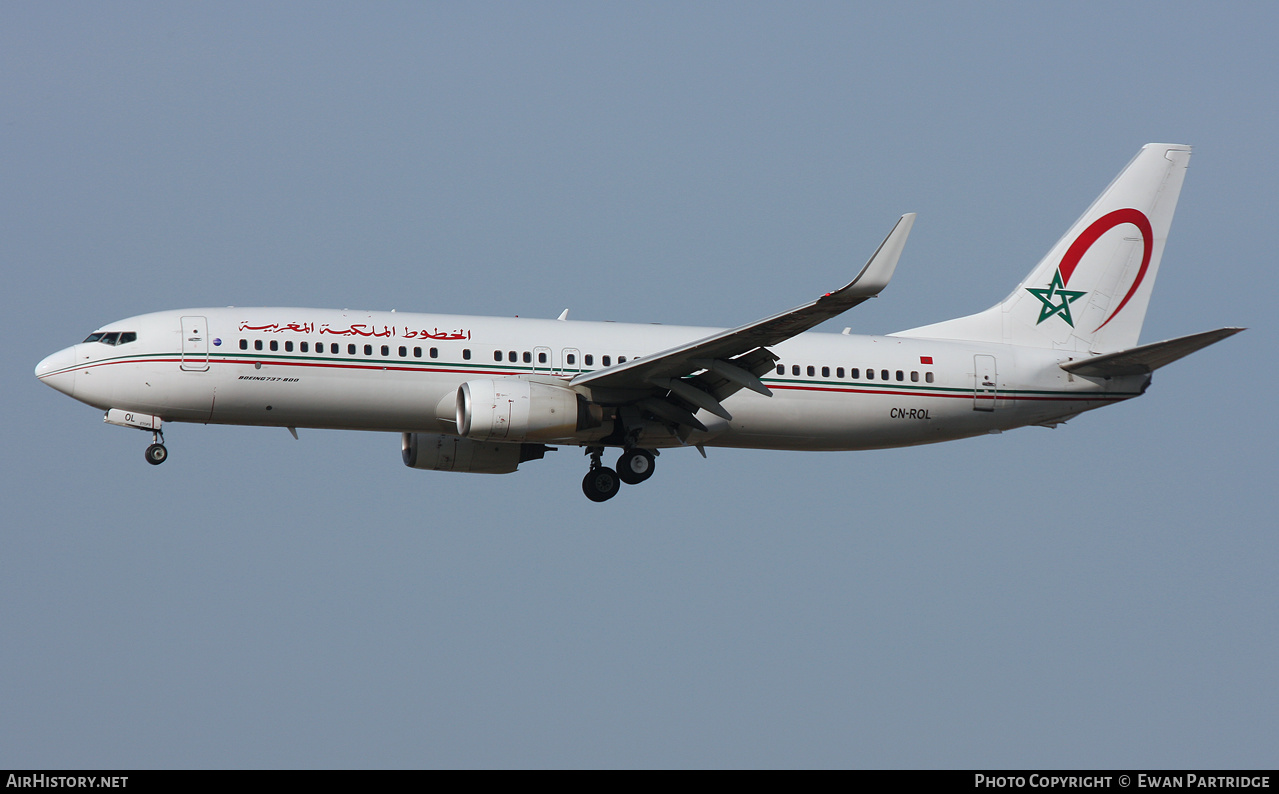 Aircraft Photo of CN-ROL | Boeing 737-8B6 | Royal Air Maroc - RAM | AirHistory.net #609698