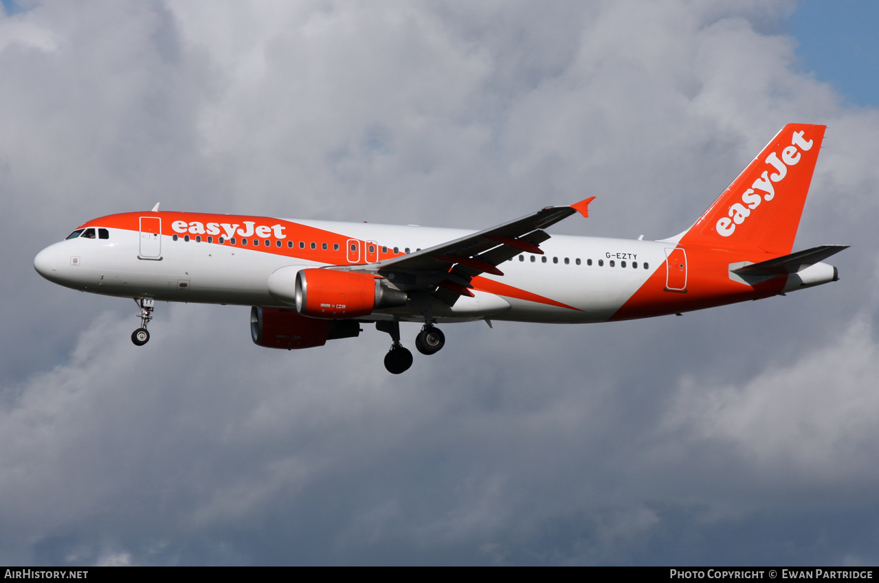 Aircraft Photo of G-EZTY | Airbus A320-214 | EasyJet | AirHistory.net #609724