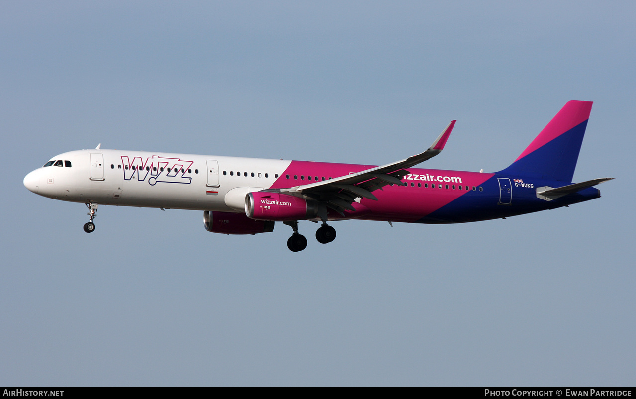 Aircraft Photo of G-WUKG | Airbus A321-231 | Wizz Air | AirHistory.net #609738