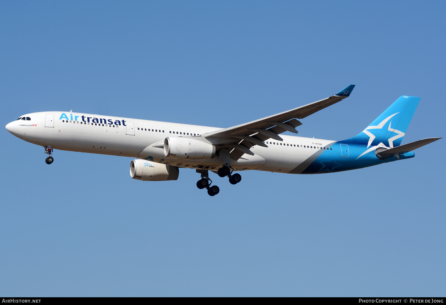 Aircraft Photo of C-GTSD | Airbus A330-343E | Air Transat | AirHistory.net #609757