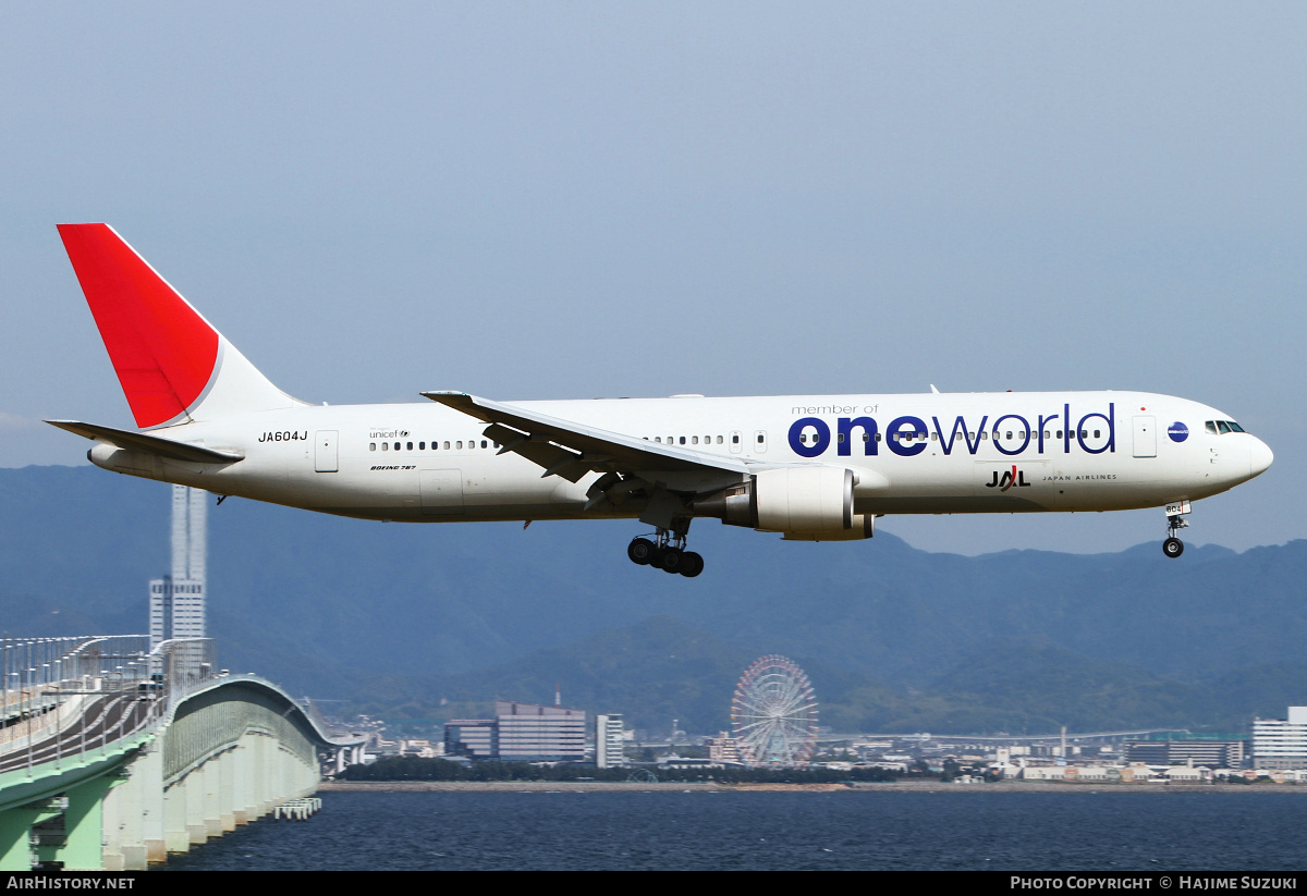 Aircraft Photo of JA604J | Boeing 767-346/ER | Japan Airlines - JAL | AirHistory.net #609824