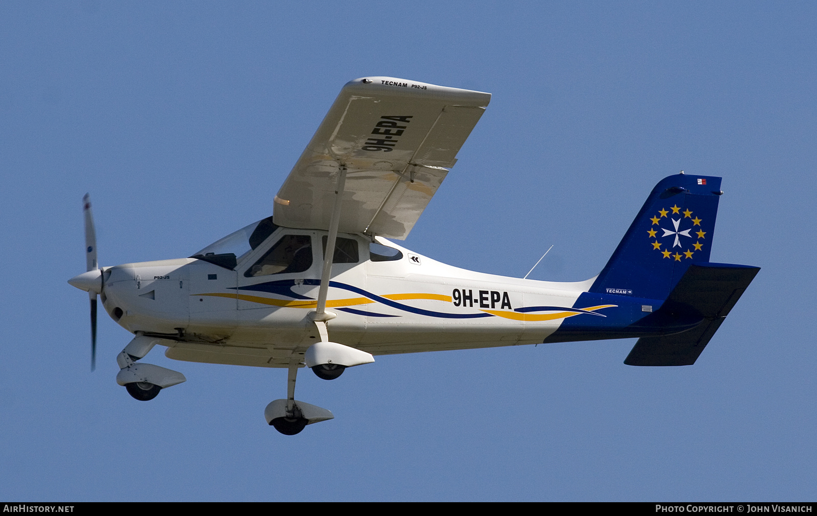 Aircraft Photo of 9H-EPA | Tecnam P-92JS Echo | European Pilot Academy | AirHistory.net #609827