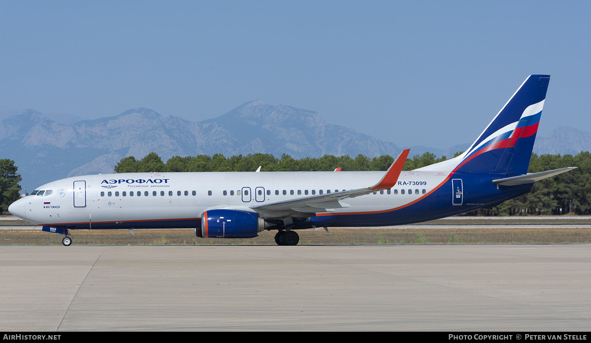 Aircraft Photo of RA-73099 | Boeing 737-800 | Aeroflot - Russian Airlines | AirHistory.net #609880