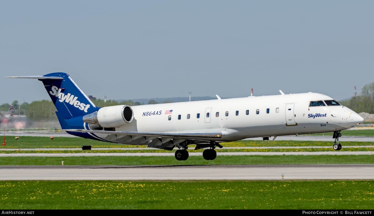 Aircraft Photo of N864AS | Bombardier CRJ-200ER (CL-600-2B19) | SkyWest Airlines | AirHistory.net #609932