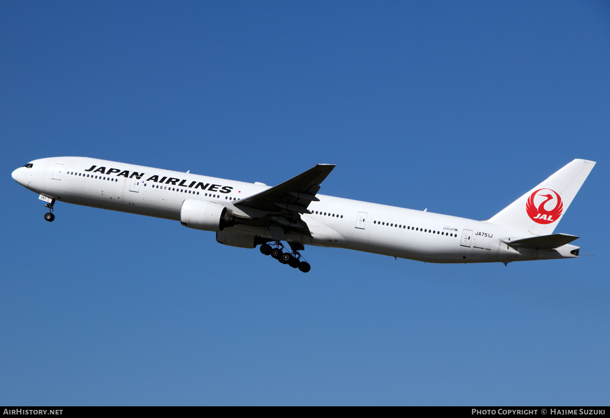 Aircraft Photo of JA751J | Boeing 777-346 | Japan Airlines - JAL | AirHistory.net #609940