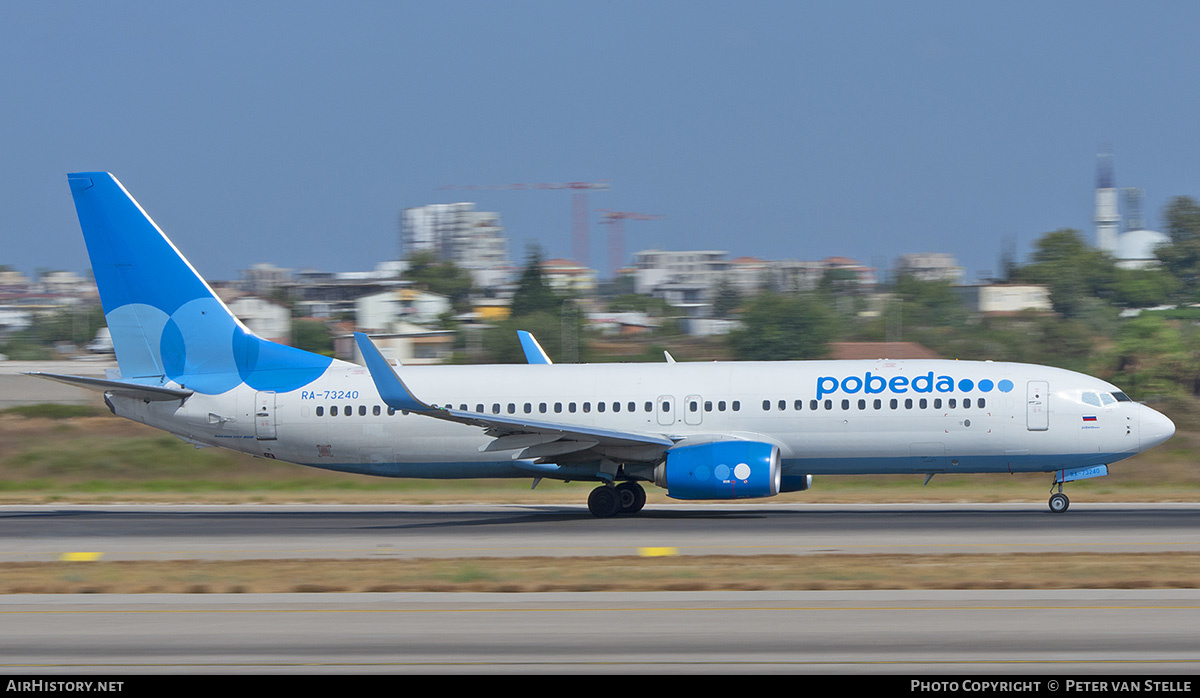 Aircraft Photo of RA-73240 | Boeing 737-8LJ | Pobeda Airlines | AirHistory.net #609985