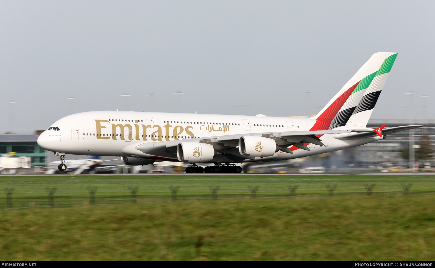 Aircraft Photo of A6-EOK | Airbus A380-861 | Emirates | AirHistory.net #610009