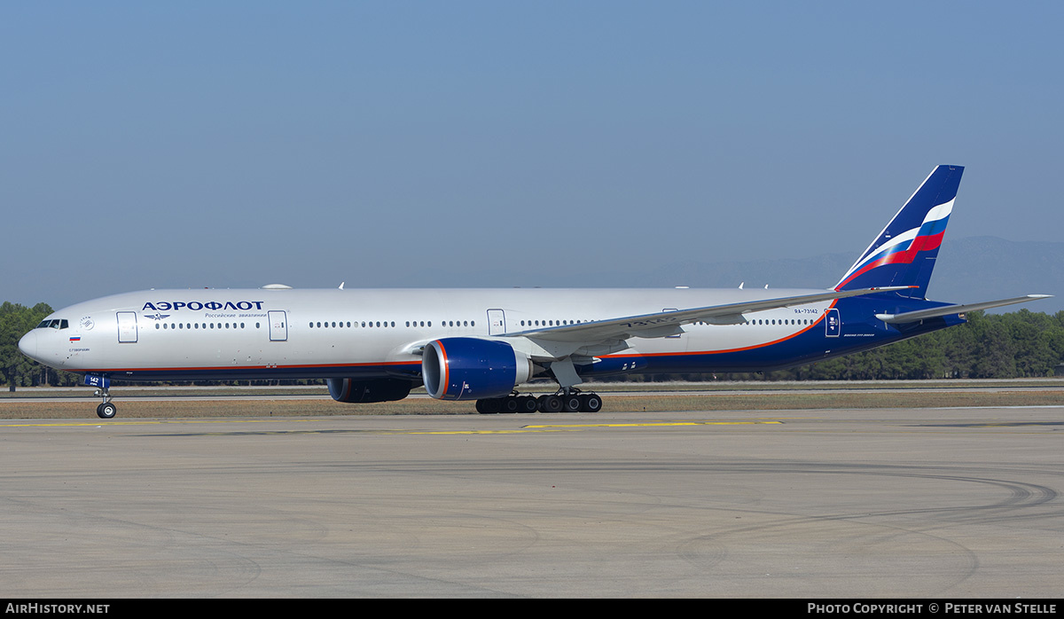Aircraft Photo of RA-73142 | Boeing 777-3M0/ER | Aeroflot - Russian Airlines | AirHistory.net #610015