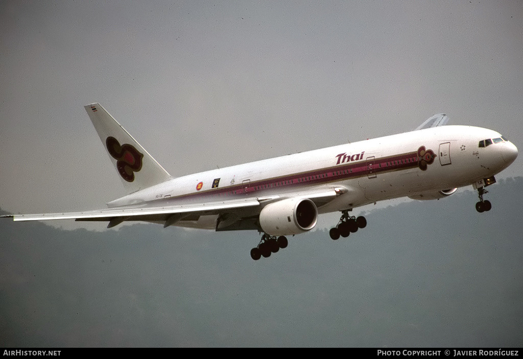 Aircraft Photo of HS-TJE | Boeing 777-2D7 | Thai Airways International | AirHistory.net #610083