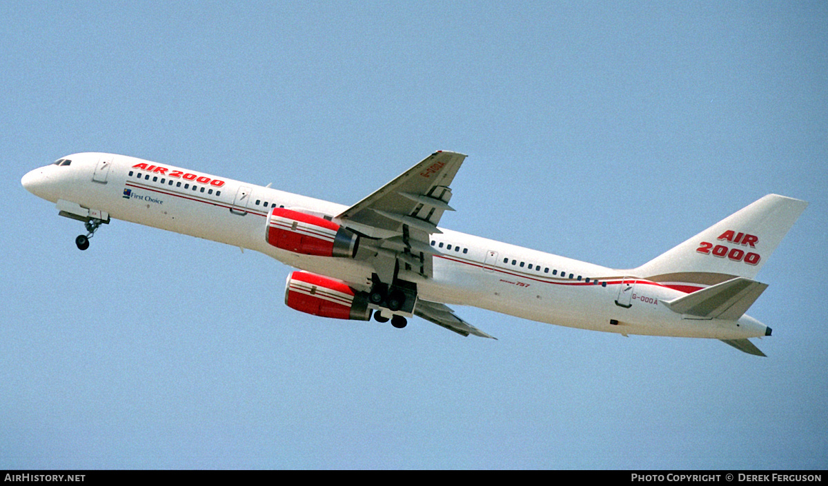 Aircraft Photo of G-OOOA | Boeing 757-28A | Air 2000 | AirHistory.net #610096