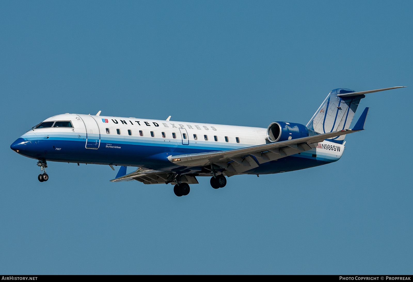 Aircraft Photo of N986SW | Bombardier CRJ-200LR (CL-600-2B19) | United Express | AirHistory.net #610150