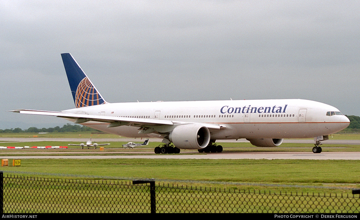 Aircraft Photo of N77012 | Boeing 777-224/ER | Continental Airlines | AirHistory.net #610177
