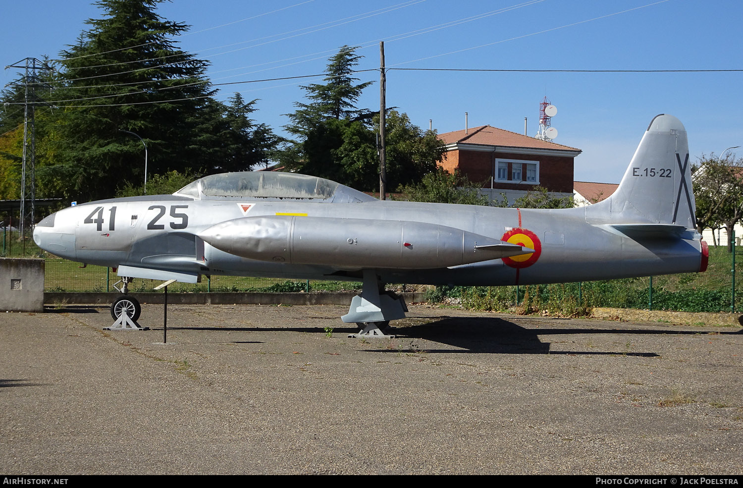 Aircraft Photo of E.15-22 / 41-25 | Lockheed T-33A | Spain - Air Force | AirHistory.net #610197