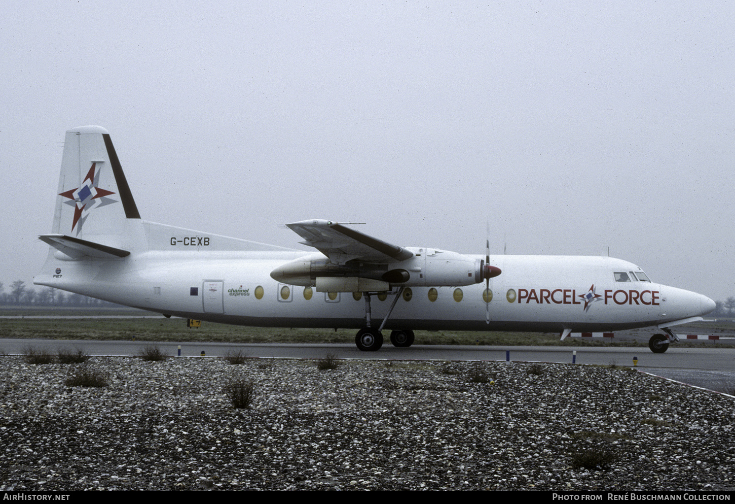 Aircraft Photo of G-CEXB | Fokker F27-500C/RF Friendship | Parcelforce | AirHistory.net #610232